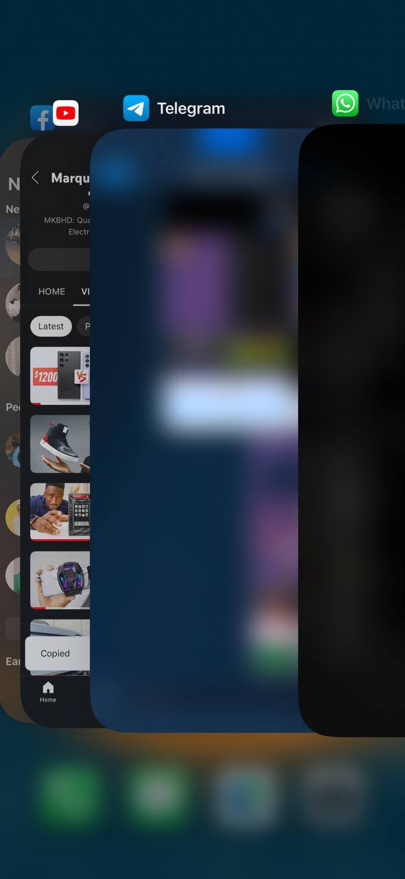 قسم التطبيقات المفتوحة مؤخرا ايفون - Recent Apps