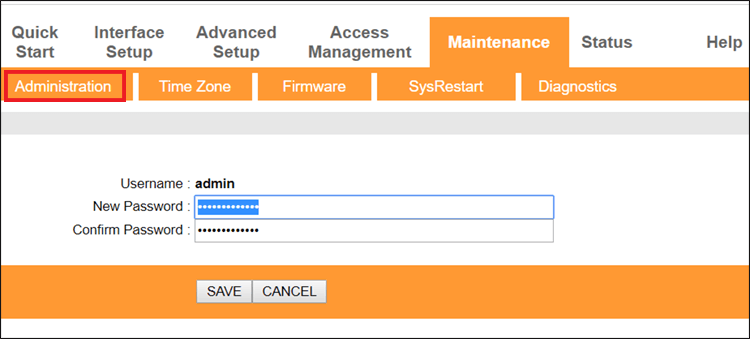 تغيير كلمة سر الراوتر