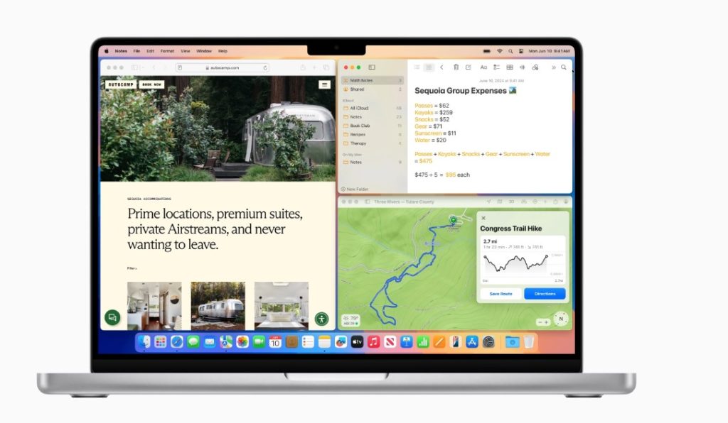 تجانب النوافذ في ماك