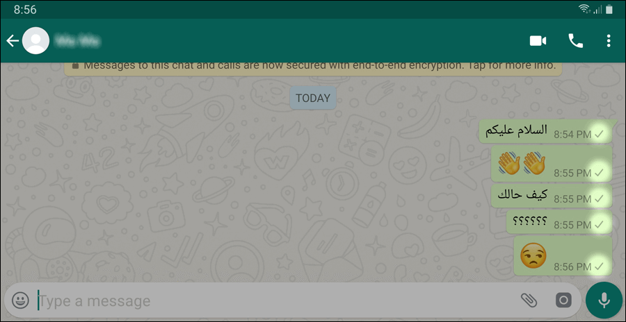 ظهور علامة صح واحدة فى رسائل الواتساب