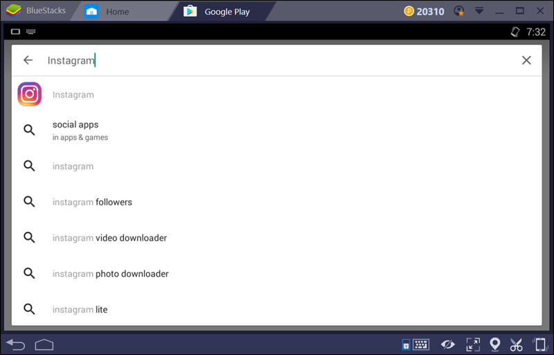 تثبيت انستجرام على بلوستاكس