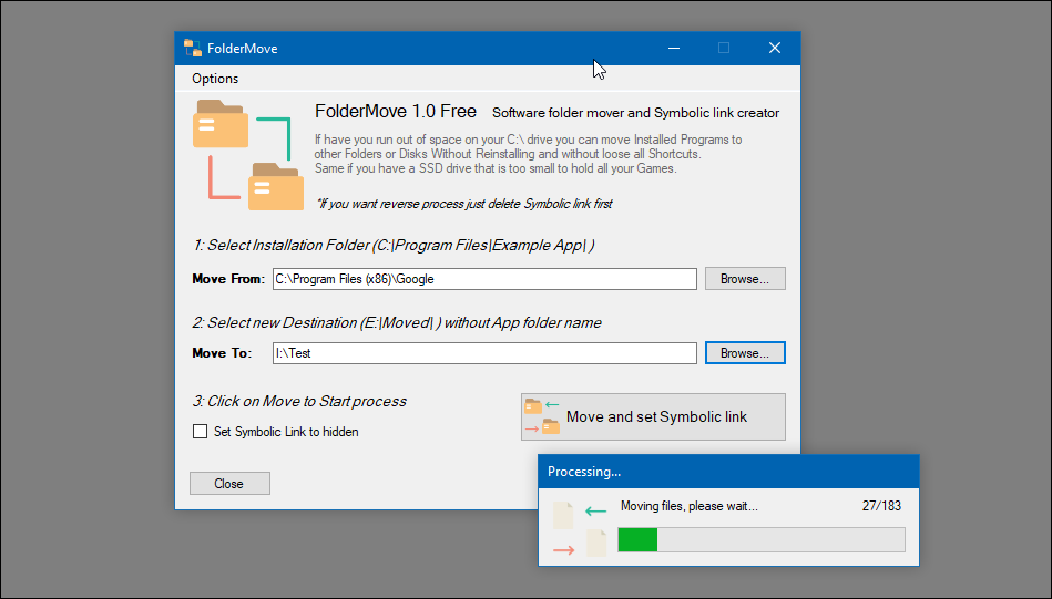 برنامج FolderMove