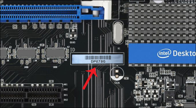 معرفة موديل المذربورد بدون برامج