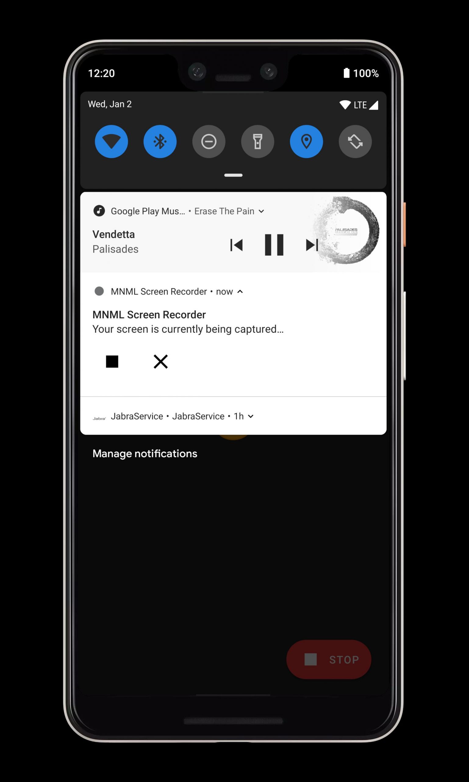 مسجل شاشة MNML