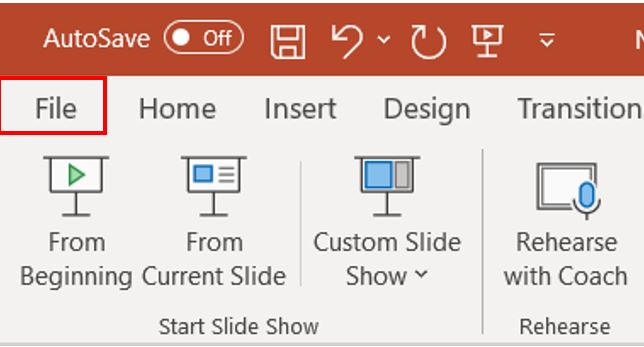 الخيار " ملف (File)"