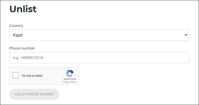 إزالة الرقم من تروكولر