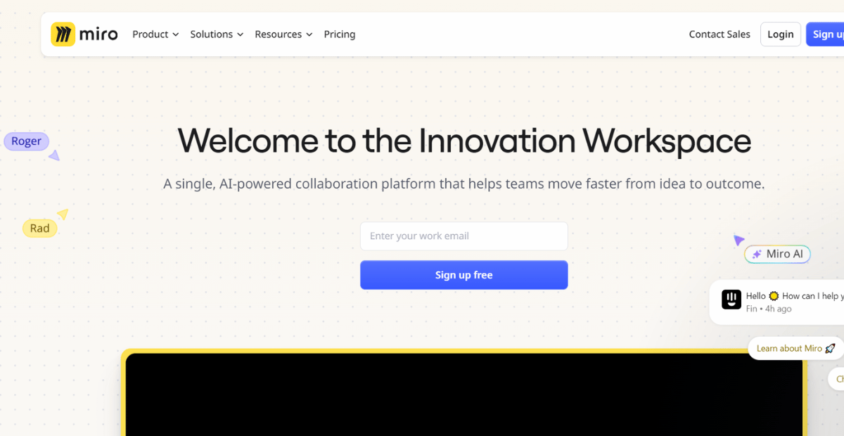 miro افضل برامج الرسوم البيانية