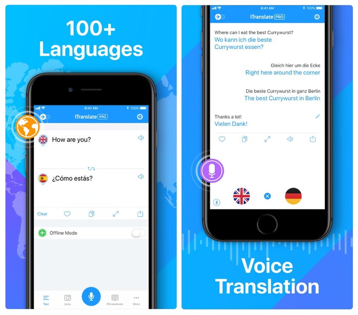 تطبيق ترجمة فورية iTranslate