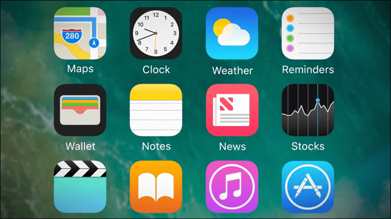 تطبيقات ابل الافتراضية
