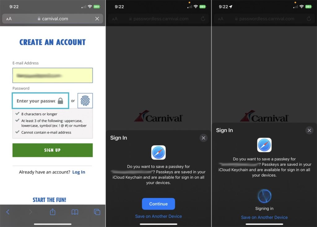 إدارة Pass Key الخاصة بك
