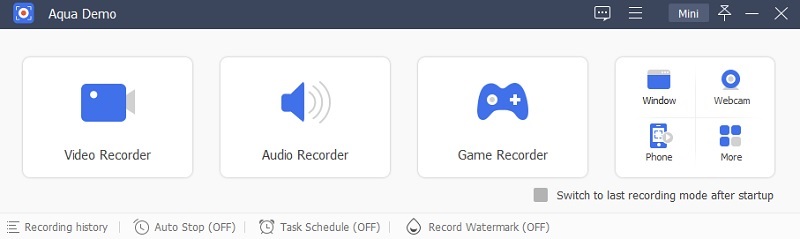 مسجل الشاشة Aqua Demo