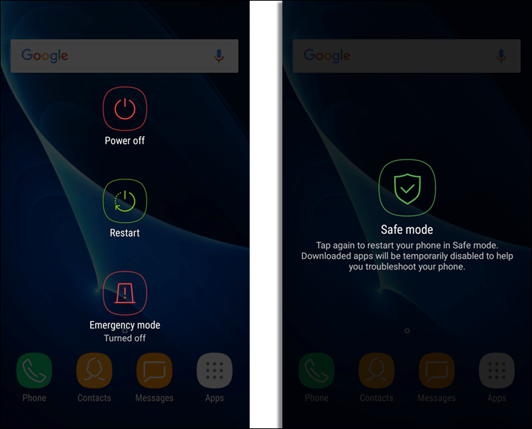 تفعيل الوضع الامن في الاندرويد