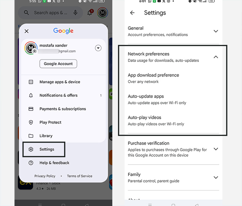 تفعيل التحديث التلقائي للتطبيقات على جهاز الأندرويد