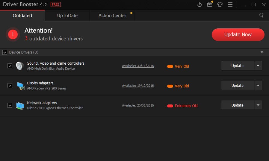 برنامج driver booster 4.2