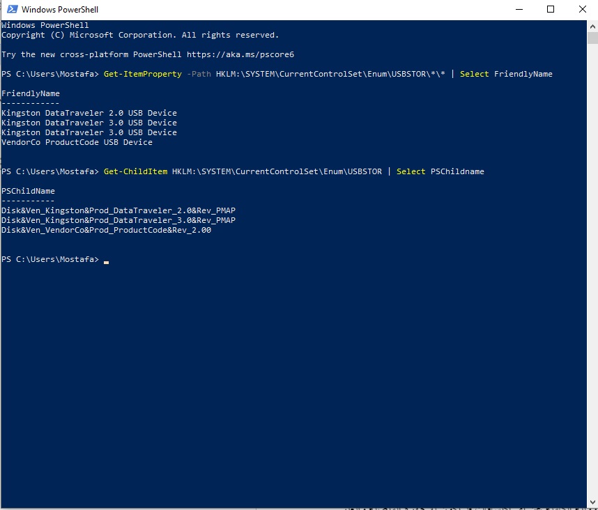 Get-ChildItem في powershell