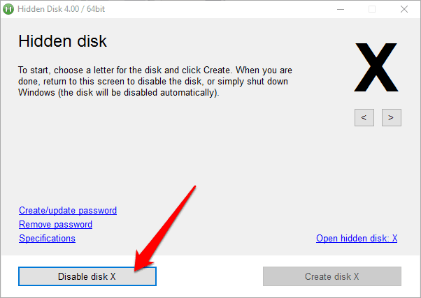 اخفاء بارتشن Hidden Disk