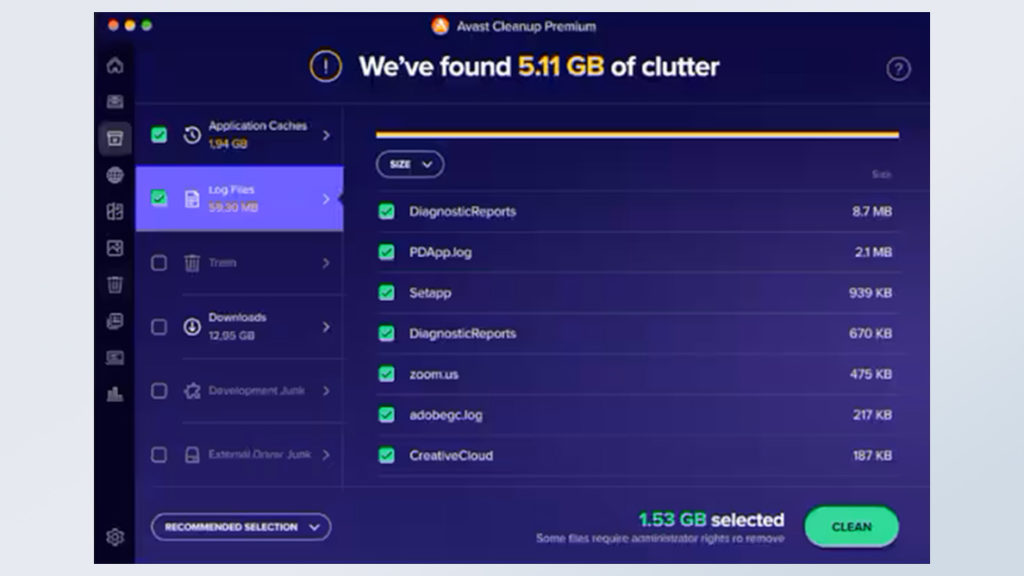 برنامج Avast Cleanup Premium للماك