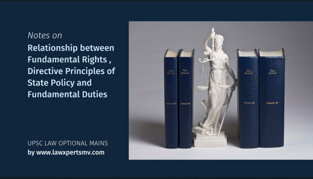 Inter Relation Between Fundamental Rights Directive Principles Of
