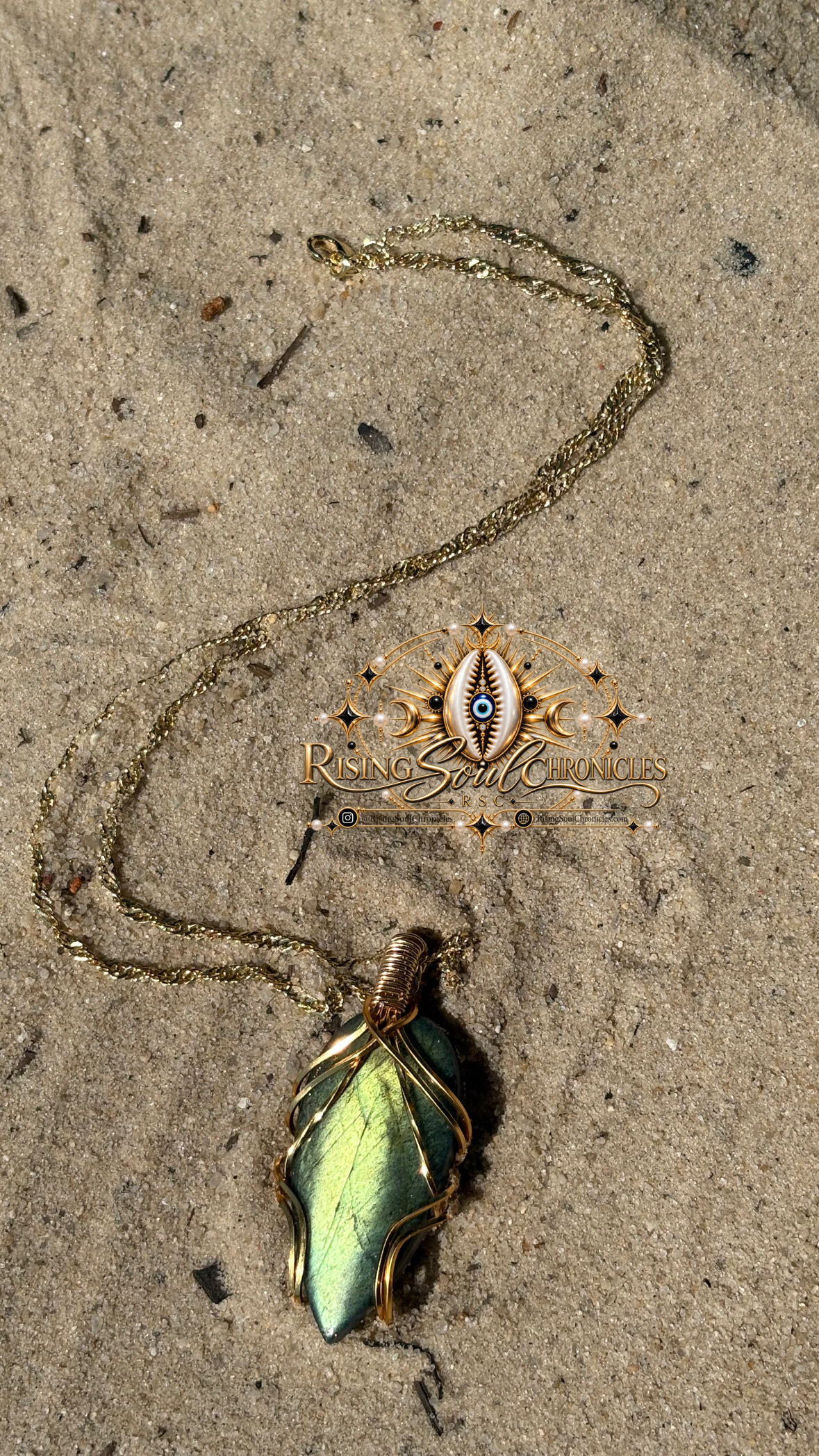 Celestial Warrior Labradorite Talisman