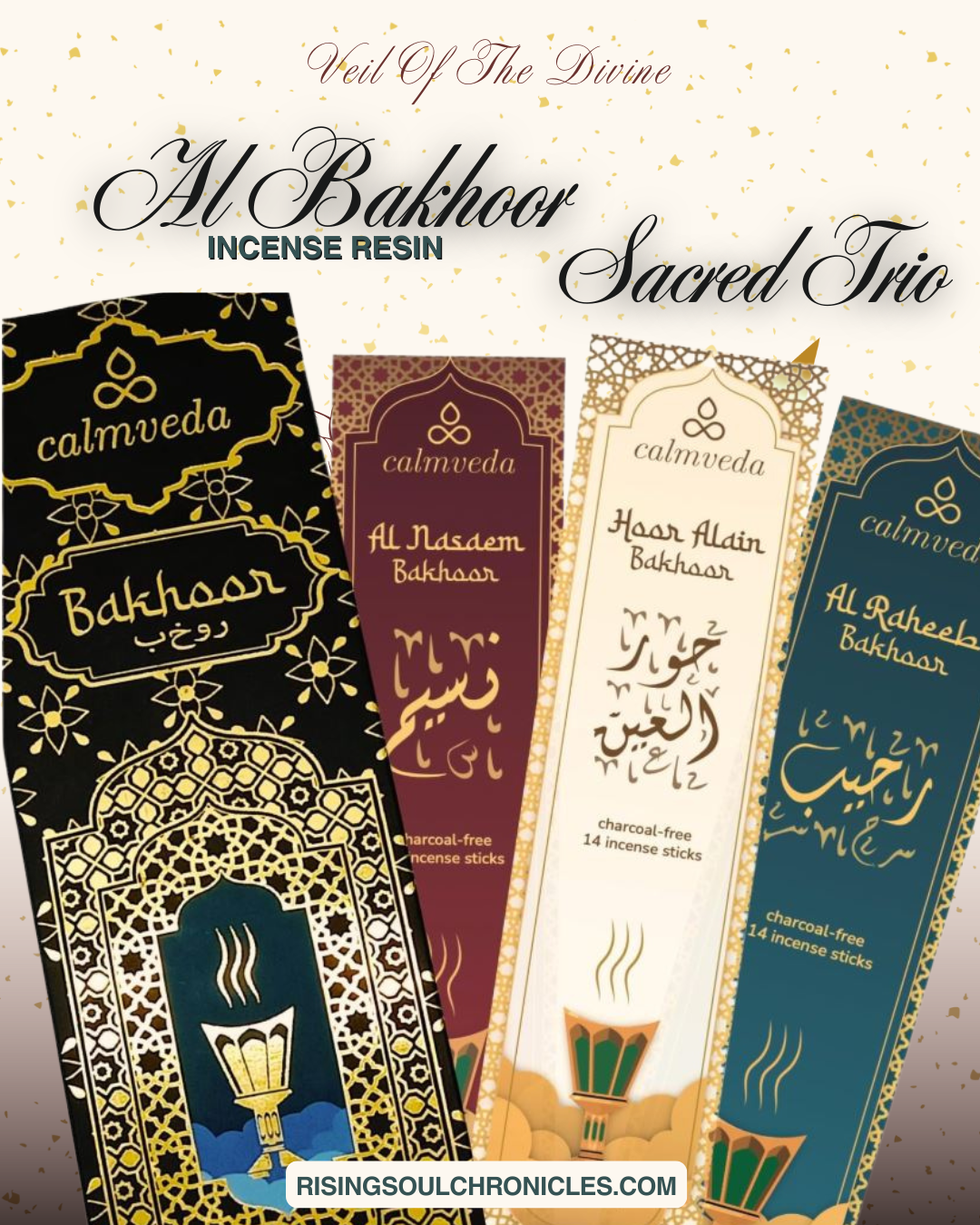 Al Bakhoor Sacred Trio: Veil Of The Divine (Set of 3 x 14 Sticks)