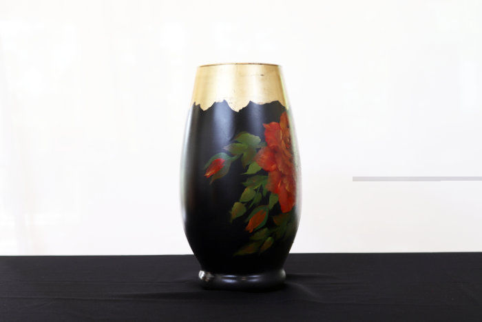 Thumbnail: "Red Roses on Glass" Vase