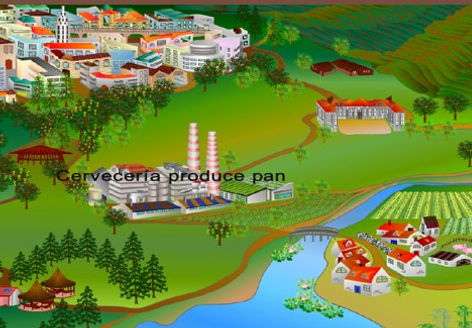 Hábitat sostenible concepto Economía Azul