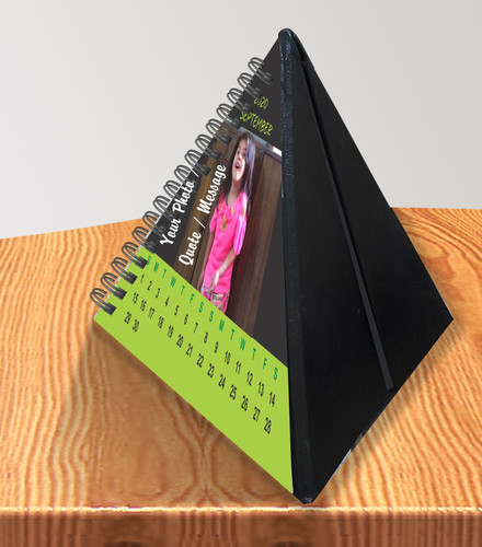 Personalized Pyramid Table Calendar | BrownCloud