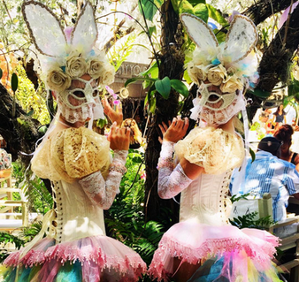 Custom Easter Bunny Girl Costumes for Nikki Beach Miami