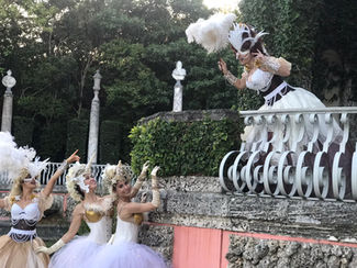 Vizcaya Wedding Entertainment In Rococo Fantasy Costumes 