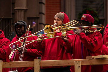trombonists performing