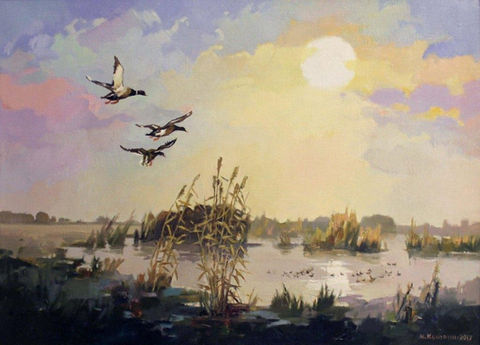 Кокорин Михаил Александрович Межиковская ляга х.м. 46х64 2017г.jpg