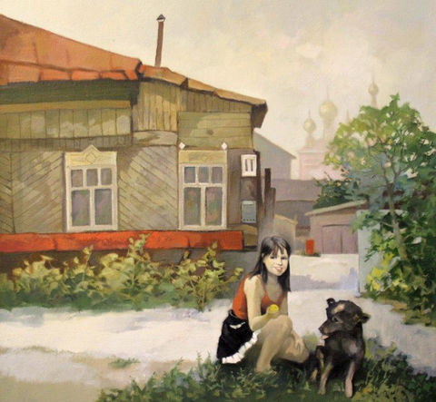 Кокорин Михаил Александрович Летний день х.м. 61х66 2020г.jpg
