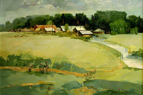 Чемеевский лесопункт хм. 50х75 2007г.jpg Винтажные картины