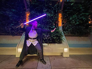 Star wars and Lightsaber training