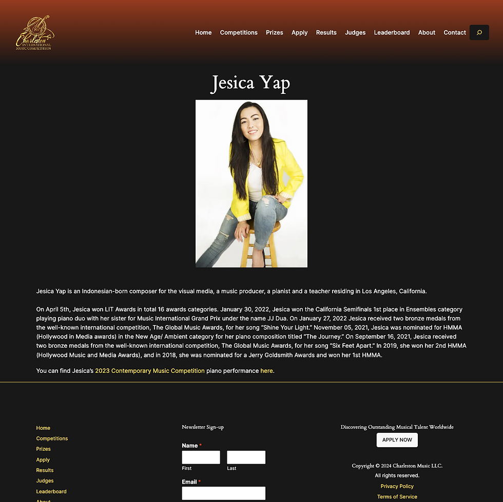 Charleston International Music Competition