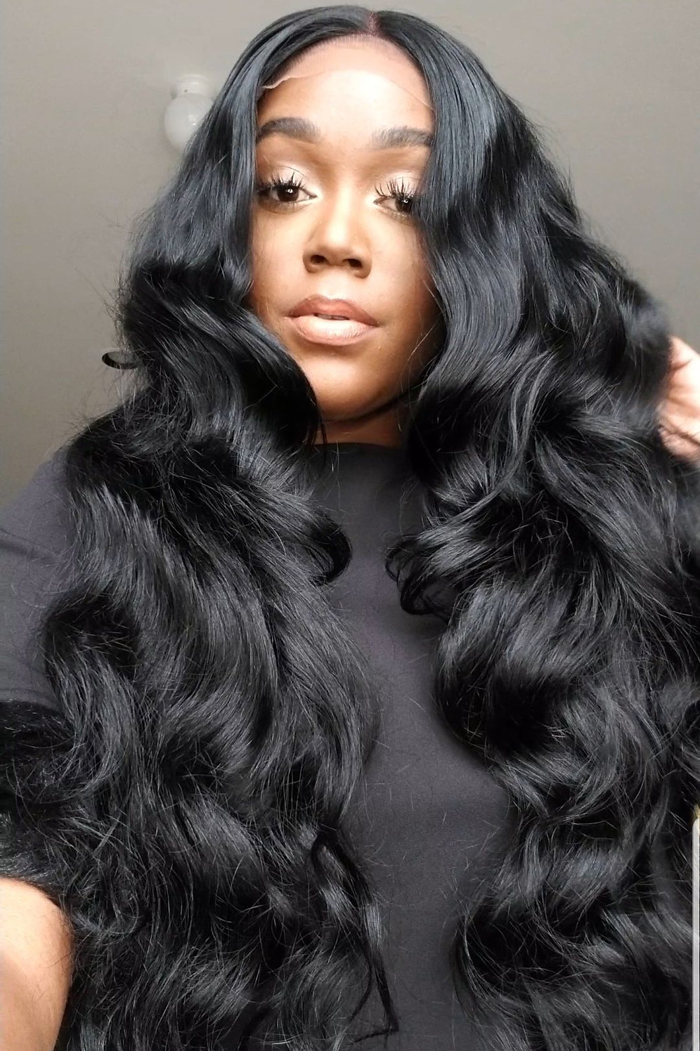 The Jet Black Wavy Closure Unit Bose Beauty Hair