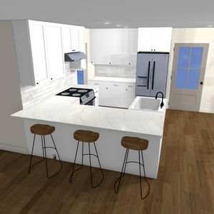 Modern Kitchen Renderings