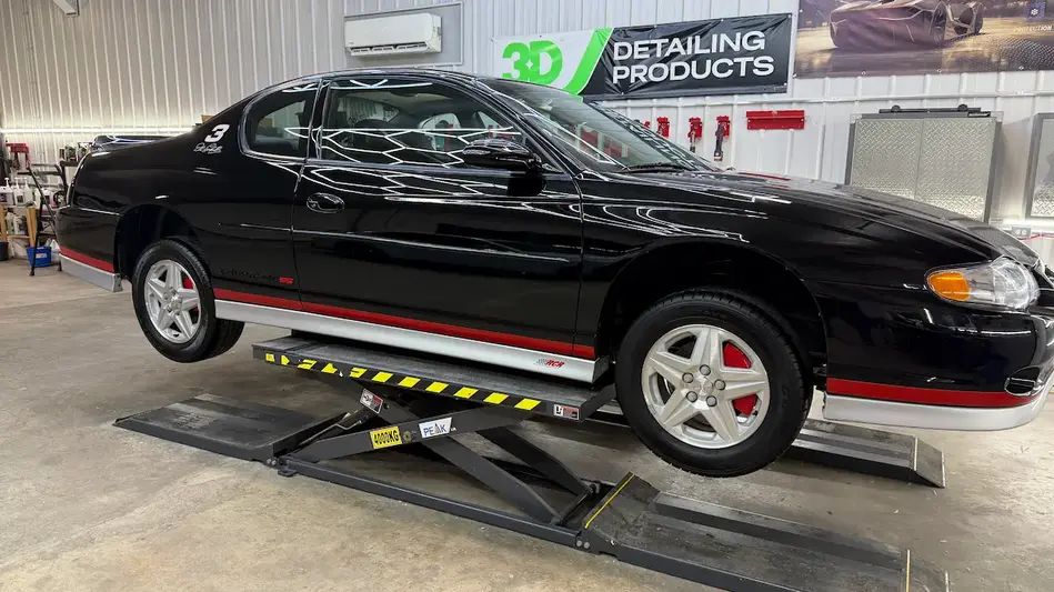 Black Dale Earnhardt Edition Chevrolet Monte Carlo SS after paint correction and ceramic coating for a Belleville, Ontario client.
