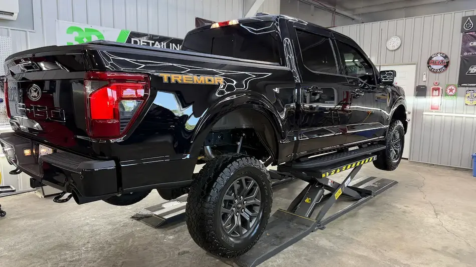 Ford F-150 Tremor after professional paint correction and ceramic coating for a Quinte West, Ontario client.