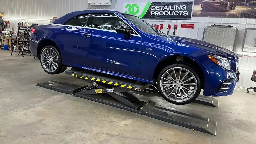Mercedes E53 AMG receiving paint correction and ceramic coating in Quinte West Ontario