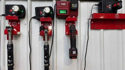1-inch long-neck polishers used for rotary and dual-action polishing in tight, hard-to-reach areas