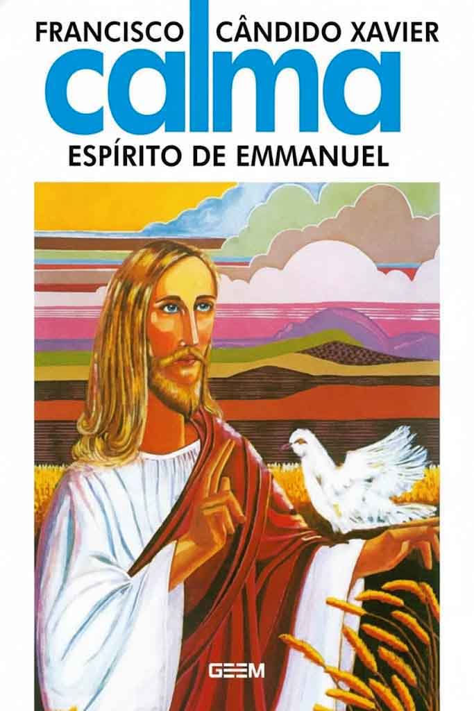 Livro “Calma”, de Emmanuel, sobre serenidade, fé e paz interior.