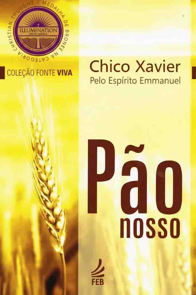 Livro em formato de bolso “O Pão Nosso de Bolso”, obra espírita com reflexões do Evangelho psicografadas por Chico Xavier.