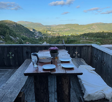 utsikt terrasse sirdalen