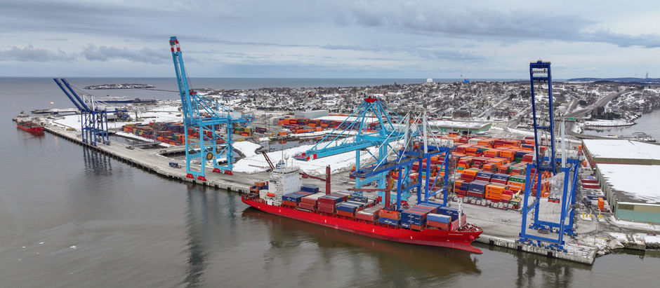 The port in Saint John, New Brunswick