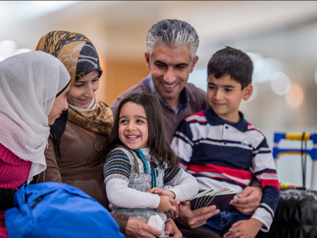 A family waiting to immigrate to Canada