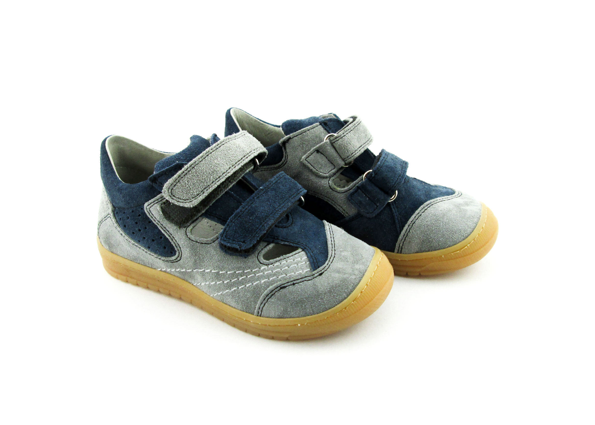 Pantofi decupati grigio marino