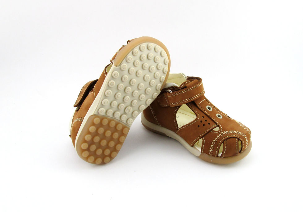 Miniatură: Sandale camoscio/grano