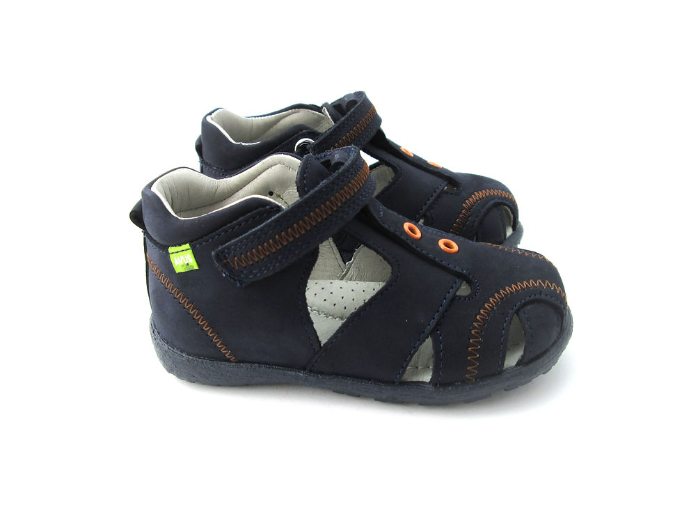 Miniatură: Sandale blu/orange