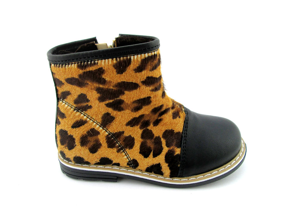 Miniatură: Botina nero/animal print
